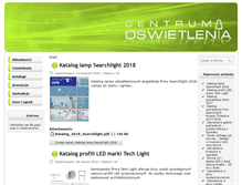 Tablet Screenshot of centrumoswietlenia.pl